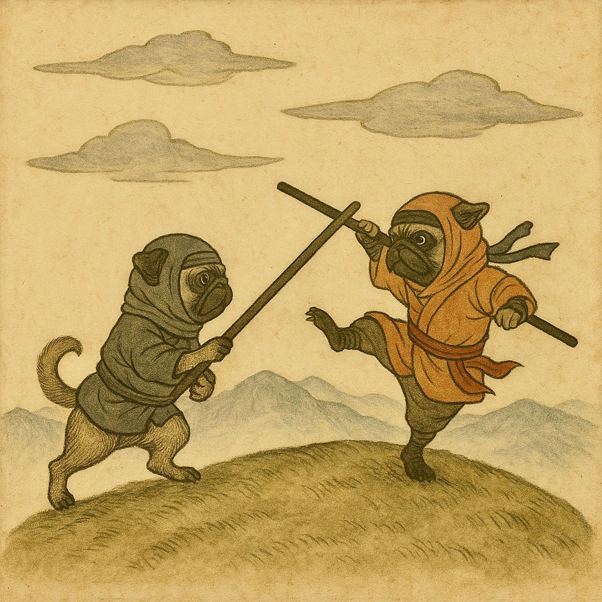 The Ninja Pugdogs